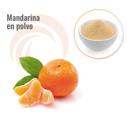 Mandarina en polvo